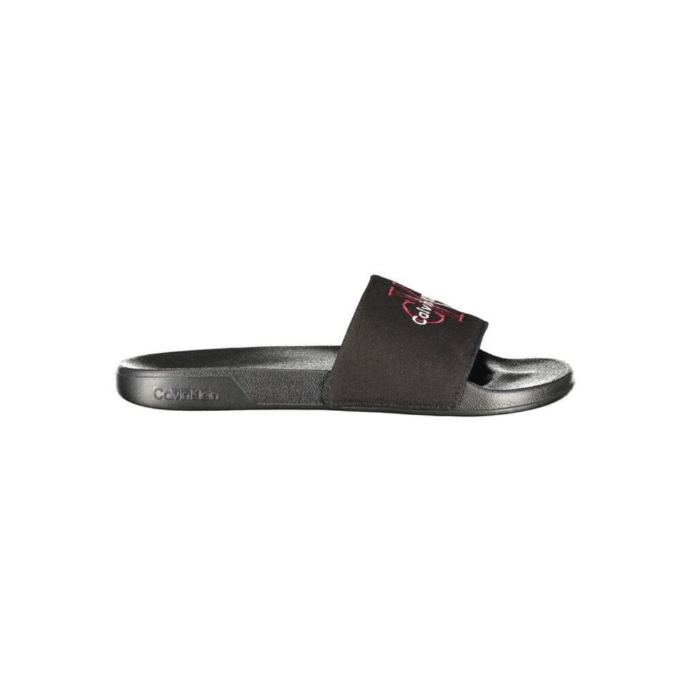 Calvin Klein Black Polyester Men's Men's Slipper
